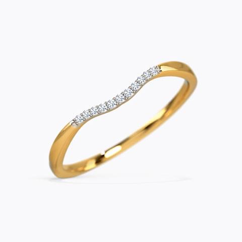 Modern Band Diamond Ring
