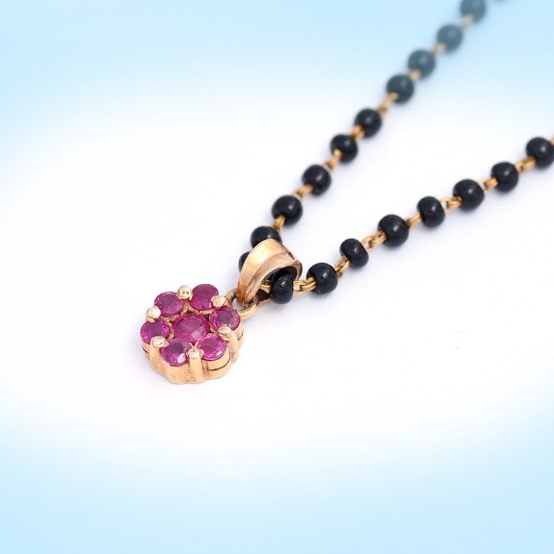 Ruby Diamond Mangalsutra